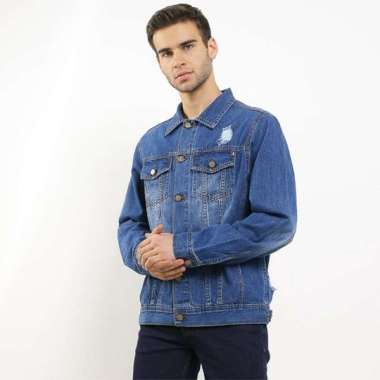 Jaket Denim Pria Hush Puppies Roadrunner Light Blue Light Blue XL