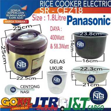 Panasonic Rice Cooker SR-CEZ18 Magic Com Magic Jar 1.8 Liter CEZ18