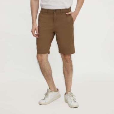 Platini Celana Pria Chino Pendek Katun Brown 5370.39 32