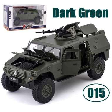 Diecast Miniatur Mobil Militer Model UN Panser scala 1:28 Dark Green 015B