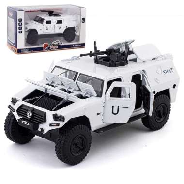 Diecast Miniatur Mobil Militer Model UN Panser scala 1:28 PUTIH 015