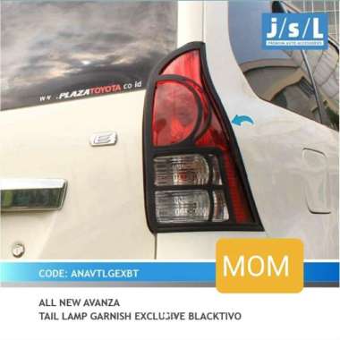 Garnish lampu stoplamp belakang hitam blacktivo JSL All New Avanza