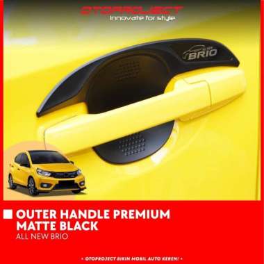 Cover Handle Pintu / Outer Mangkok All New Brio Otoproject Black Matte - Handle + Outer
