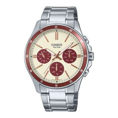 CASIO ORIGINAL - CASIO MTP-1374D-5A2VDF MTP-1374D-5A2 - JAM TANGAN PRIA JAM PRIA CT - STAINLESS CASI