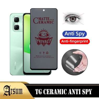 Anti Gores Layar INFINIX HOT 50I Ceramic Spy Anti Privacy Terbaru Ponsel