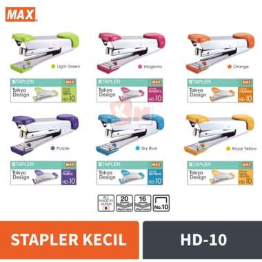 Stapler / Alat Staples / Jepretan MAX HD-10 HD10 Tokyo Design Purple