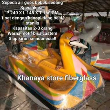 Perahu goes bebekan,Sepeda bebekan,perahu bebekan,bebek goes,sepeda air gowes fiberglass termurah