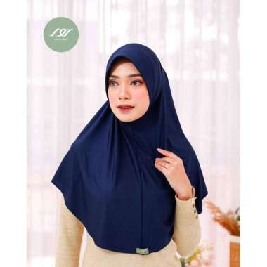 Nour Hijab Bergo Afifah (DISKON LAUNCHING) Navy