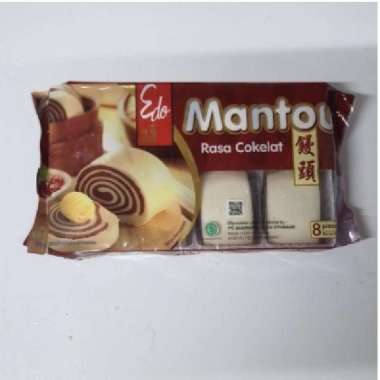 Edo Mantau rasa coklat dan plain isi 8 pcs plain