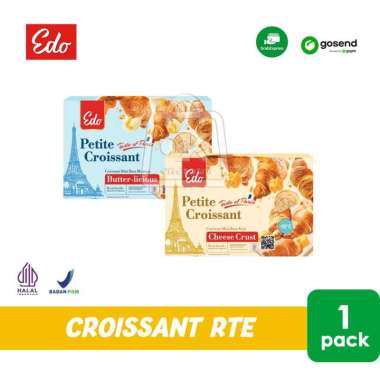 Croissant Mini EDO Petite Croissant Ready To Eat Frozen (KHUSUS INSTANT) Butterlicious/Biru