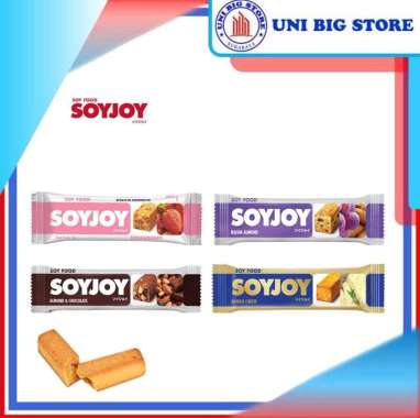 Soyjoy Soy Joy Bar Chocolate Cheese Almond Strawberry Coklat 30 gr Raisin Almond