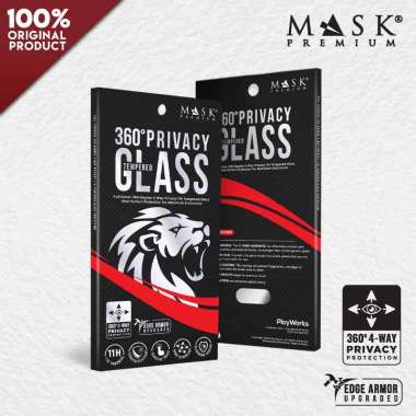 Anti Gores Privacy 360 3D iPhone 15 Pro Tempered Glass Mask Premium