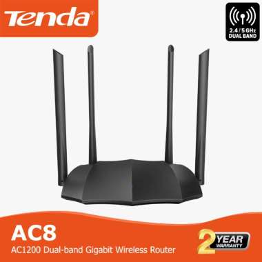 Tenda AC8 - AC1200 Dual-band Gigabit Wireless Router