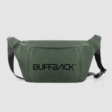 Buffback - Waistbag Morgan Tas Pinggang Pria I Masuk Laptop 13" M-4 Hijau
