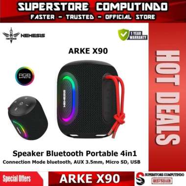 Speaker Bluetooth Portable 4in1 NYK Nemesis ARKE X90