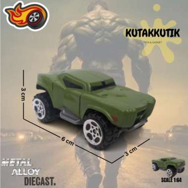 Mainan Mobil Militer Hummer Humvee Hulk Hijau Army Made In China Bukan Hotwheels
