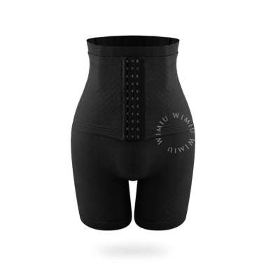 WIMIU Korset Celana 11 Kait Pelangsing Pengecil Perut Buncit High Waist Polos Olahraga Wanita Gym Sp