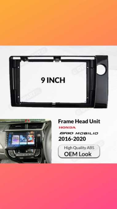 Frame Head unit Headunit Honda Brio / Mobilio / BRV