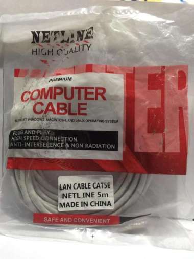 KABEL LAN 5M NETLINE / KABEL LAN 5 meter / Kabel Lan cat 5