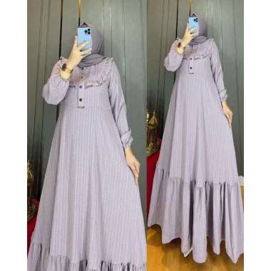 GAMIS ORI TERBARU DRESS ANNISA SYARI TERBARU BAHAN CRINGKEL KRINGKEL RUBIAH PREMIUM SIMPEL CANTIK TE