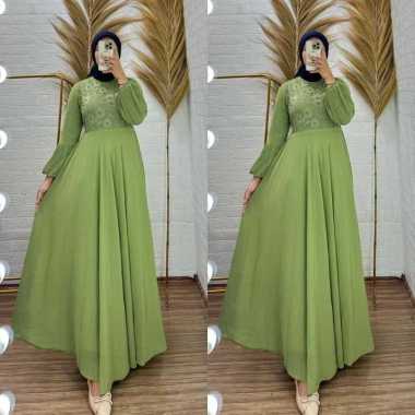 GAMIS KONDANGAN TERBARU BROKAT MIX CERUTY PAYET BRANDED YULIA HD ORI BURKAT MEWAH BRUKAT PESTA L (Ld