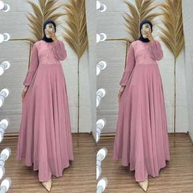 GAMIS KONDANGAN TERBARU BROKAT MIX CERUTY PAYET BRANDED YULIA HD ORI BURKAT MEWAH BRUKAT PESTA L (Ld