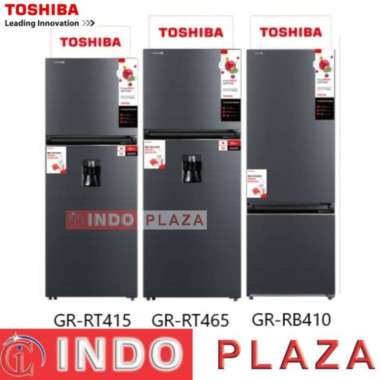 KULKAS TOSHIBA 2 PINTU INVERTER + WATER DISPENSER / BOTTOM FREEZER GR-RT415WE-PMF