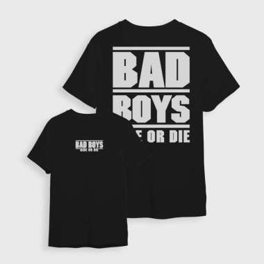 Kaos Streetwear BAD BOYS Ride or Die Movie Film Hits Hitam XXL