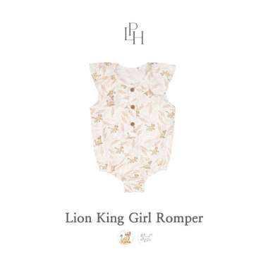 Little Palmerhaus - Lion King Girl Romper (Romper anak perempuan) Nala Leaf 6-12 bulan