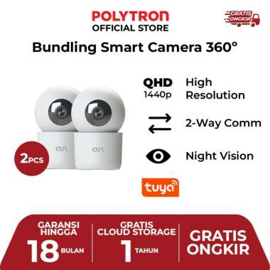 CTRL Smart IP Camera 2MP Indoor PTZ CCTV WiFi Garansi Resmi 18 Bulan SC INZ21 2x SC INZ21