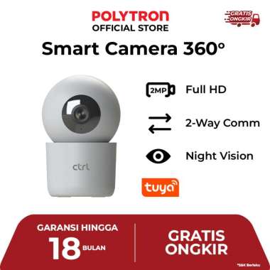CTRL Smart IP Camera 2MP Indoor PTZ CCTV WiFi Garansi Resmi 18 Bulan SC INZ21 INZ21 1x SC INZ21