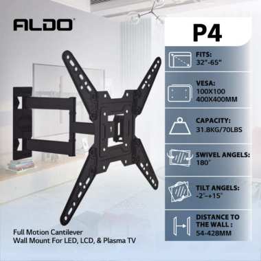 Bracket Aldo P4 32" - 65" Wall Mounth LED/ LCD / Plasma TV Garansi Resmi