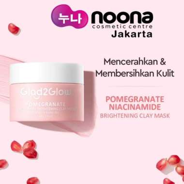 GLAD2GLOW POMEGRANATE NIACINAMIDE BRIGHTENING CLAY MASK