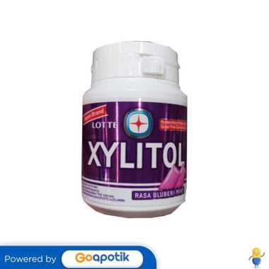 LOTTE XYLITOL RASA BLUEBERRY MINT BOTOL 40 BUTIR