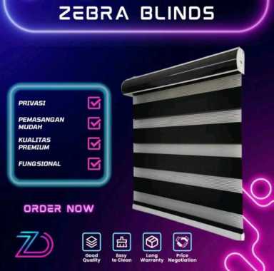 Tirai Jendela Zebra blind Blackout (custom)