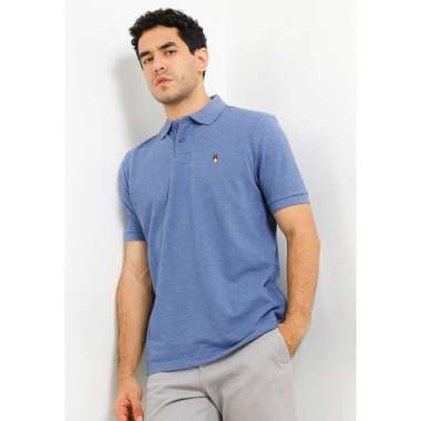 Hush Puppies Volta Polo Shirt (Misty Polo) Pria Blue L