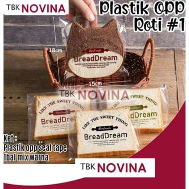PLASTIK OPP ROTI MOTIF / PLASTIK ROTI / PLASTIK BISKUIT DENGAN LEM / PLASTIK OPP SEAL ROTI BREAD DRE