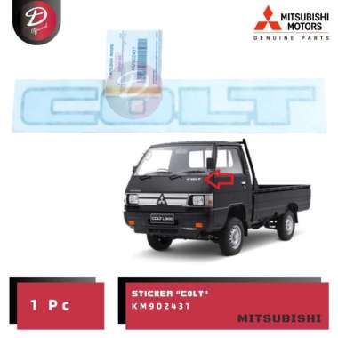 Sticker Stiker Colt Depan Mitsubishi L300 KM902431 Original Asli Mitsubishi 100% KTB Genuine Parts