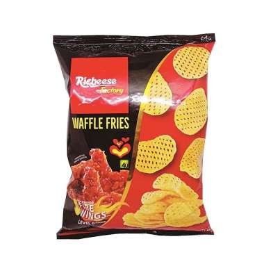Richeese Factory Waffle Fries - Snack Ekstrudat Kentang - 54 gr FIRE WINGS Lv0