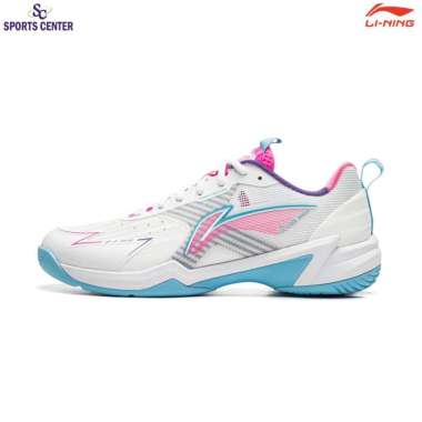 New Sepatu Badminton Lining Player Series Halberd 2.0 AYZU019 / AYZU019-2 White Pink Purple 39