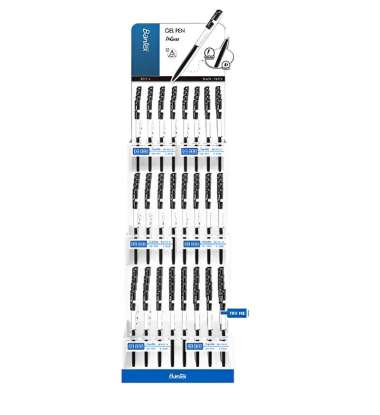 Bantex Gel Pen 0.5mm – Pulpen Gel 1 Rak Isi 96 Pcs Halus & Nyaman Cocok untuk Grosir & Toko BG1016
