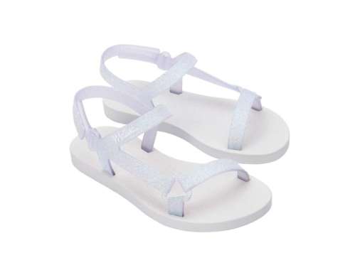 Mini Melissa SS25 Sun Downtown Ii Inf White/Glitter Clear Sandal Anak Perempuan (36099BF7860) 33