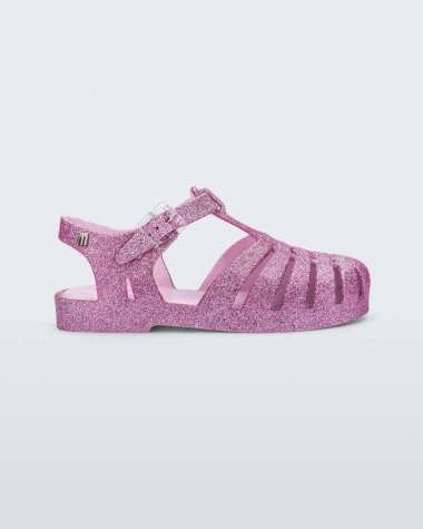 Mini Melissa SS25 Possession Glitter Inf Pink Silver Glitter Sandal Anak Perempuan (35759BE8730) 34