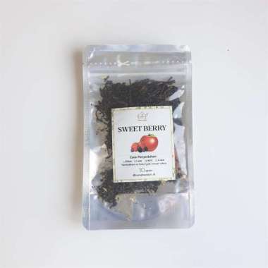 10gr Sweet Berry / Black Tea Fruity Blend / Teh Hitam Berry Apel Mint POT JAR SILVER