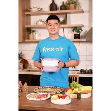 freemir Panci Elektrik Portable foldable electric pot Purple