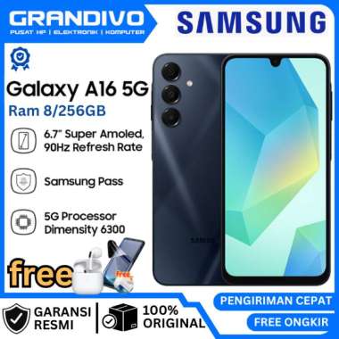 PROMO HP Samsung A16 5G 8/256GB GARANSI RESMI SAMSUNG -GRANDIVO 5G 8/256GB Random Non Bonus