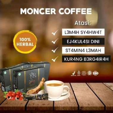 PGS - MONCER COFFE HERBAL ALAMI - 1 BOX ISI 8 SASHET