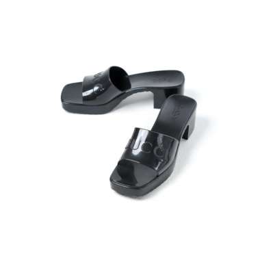 Sandal GUCCI RUBBER BLACK HEELS SANDAL 100% ORIGINAL 38