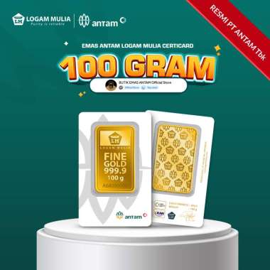 Emas ANTAM Logam Mulia Certicard - 100 gr