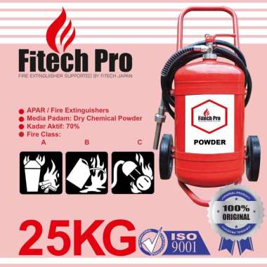 Alat Pemadam Api Ringan Merk FITECH-PRO UKURAN 25 Kg APAR 25 KG ISI POWDER 70%